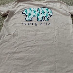 Women’s Ivory Ella pink seahorse shirts sleeve tshirt
